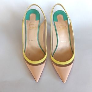 Christian LouboutinTricolor Pvc and Patent Leathe